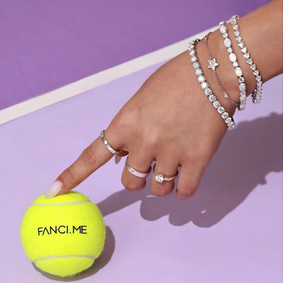 Birthstone Bracelets Sterling Silver Tennis Bracelets Charm Fine Jewelry Birthda - Picture 2 of 8